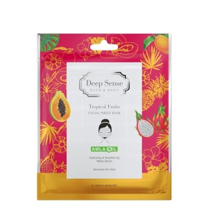 ماسک ورقه‌ای تروپیکال دیپ سنس Deep Sense Sheet Mask | آبرسانی، طراوت‌بخشی و افزایش لطافت پوست