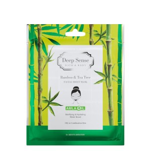 ماسک ورقه‌ای بامبو و درخت چای دیپ سنس Deep Sense Sheet Mask | آبرسانی، طراوت‌بخشی و افزایش لطافت پوست