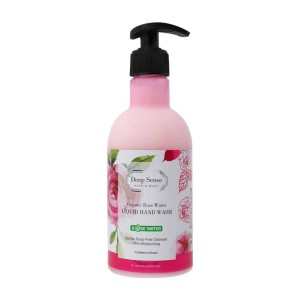 مایع دستشویی کرمی گلاب دیپ سنس Deep Sense Creamy Hand Wash | شستشوی ملایم دست و کمک به حفظ نرمی پوست