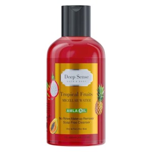 پاک کننده آرایش (میسلارواتر) تروپیکال دیپ سنس Deep Sense Micellar Water | پاک کردن آرایش و آلودگی‌های پوست بدون نیاز به آبکشی