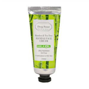 کرم مرطوب کننده دست و صورت بامبو و درخت چای دیپ سنس Deep Sense Moisturizing Cream | آبرسانی و نرم کردن پوست دست و صورت  60ml