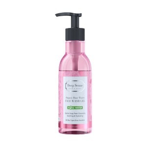 ژل شستشوی صورت گلاب دیپ سنس Deep Sense Face Wash Gel | پاکسازی آلودگی و چربی اضافه صورت بدون ایجاد خشکی 250 ml