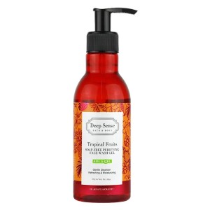 ژل شستشوی صورت تروپیکال دیپ سنس Deep Sense Face Wash Gel | پاکسازی آلودگی و چربی اضافه صورت بدون ایجاد خشکی 250 ml