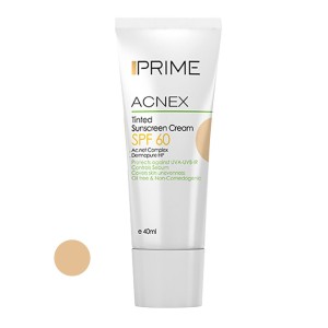 کرم ضدآفتاب رنگی SPF60 پرایم Prime پوست چرب