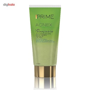 ژل پاک کننده اسکراب لوفا پرایم Prime لایه بردار ضد جوش از بین برنده کدری و چربی اضافی صورت