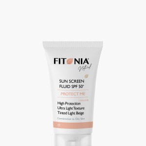 ضد آفتاب فلوئیدی رنگی SPF50 فیتونیا Fitonia Protect Me Sunscreen Fluid SPF50+ Light Beige | مناسب پوست مختلط تا چرب