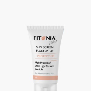 ضد آفتاب فلوئیدی SPF50 بی‌رنگ فیتونیا Fitonia Protect Me Sunscreen Fluid SPF50+ Invisible | مناسب پوست مختلط تا چرب