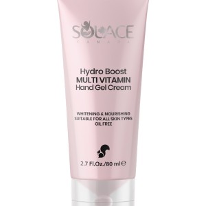 ژل کرم دست مولتی ویتامین سولیس کانادا Solace Canada Hydro Boost Multi Vitamin Hand Gel Cream | آبرسان، مغذی و روشن‌کننده پوست دست
