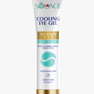 ژل دور چشم خنک‌کننده سولیس کانادا Solace Canada Cooling Eye Gel | حاوی رتینول، ویتامین A و E، ضد تیرگی و پف چشم