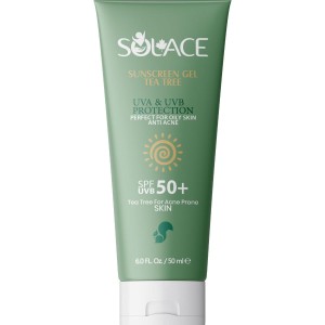 ژل ضد آفتاب SPF50 سولیس کانادا Tea Tree Sunscreen Gel SPF50+ | ضد آفتاب پوست چرب و مستعد آکنه