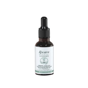 سرم ضد جوش راکوتن Racuten Anti-Acne Serum حاوی پری‌بیوتیک، اسید آزلائیک و سالیسیلیک اسید حجم 30 میلی‌لیتر