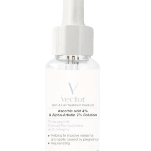 سرم آسکوربیک اسید ۴٪ و آلفا آربوتین ۲٪ وکتور | Vector Ascorbic Acid 4% & Alpha Arbutin 2% Solution Serum