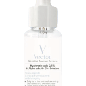 سرم هیالورونیک اسید ۲.۵٪ و آلفا آربوتین ۲٪ وکتور | Vector Hyaluronic Acid 2.5% & Alpha Arbutin 2% Solution Serum