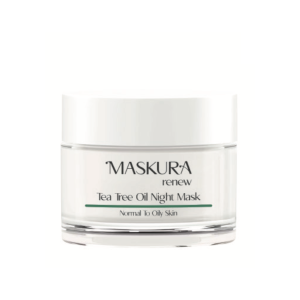 ژل کرم شب روغن درخت چای ماسکورا رینیو ۵۰ میلی‌لیتر (Maskura Renew Tea Tree Oil Night Mask 50 ml)