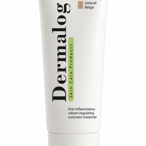 کرم ضد آفتاب  فاقد چربی رنگ بژ روشن درمالوگ ۵۰ میلی‌لیتر (Dermalog Anti Acne Sunscreen Natural Beige 50 ml)