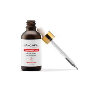 تونیک تریکوتراپی تقویت‌کننده مو بانوان نانوهیل ۵۰ میلی‌لیتر (Nano Heal Trichotherapy Tonic Women Line Magic Elixir of Peptides 50 ml)