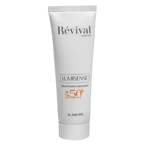 کرم ضد آفتاب روشن‌کننده لومیسنس رویوال SPF 50+ PA+++ مناسب انواع پوست، ۵۰ میلی‌لیتر (Revival Lumisense Brightening Sunscreen SPF 50+ PA+++ for All Skin Types, 50 mL)