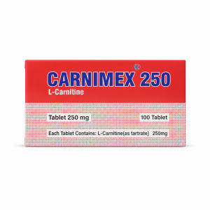 قرص ال-کارنیتین کارنیمکس ۲۵۰ میلی‌گرم ۱۰۰ عددی Carnimex 250 L-Carnitine 100 Tablets