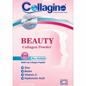 پودر کلاژن بیوتی کلاژینو ۵ در ۱ با طعم طبیعی ۳۰ ساشه Collagino Beauty Collagen Powder 5 in 1 - 30 Sachets