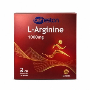 قرص ال-آرژنین ۱۰۰۰ میلی‌گرم بهستان ۳۰ عددی Behestan L-Arginine 1000 mg Tablets