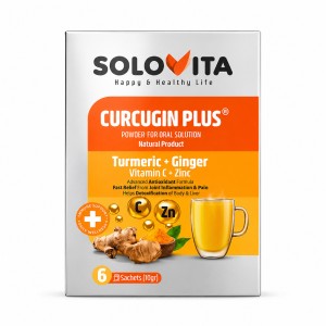 ساشه کورکوجین پلاس سولوویتا ۶ عددی Solovita Curcugin Plus Powder for Oral Solution