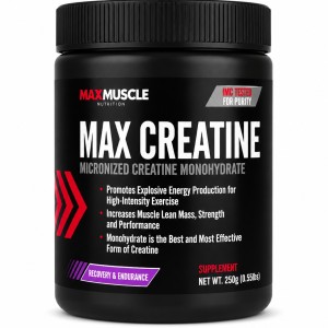 پودر کراتین مونوهیدرات مکس ماسل ۲۵۰ گرم Max Muscle Max Creatine Micronized Creatine Monohydrate 250 g