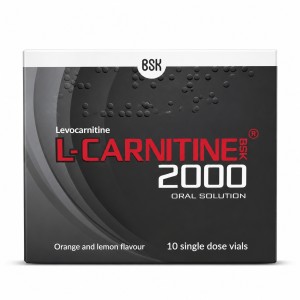 ویال خوراکی ال-کارنیتین ۲۰۰۰ بی‌اس‌کی ۱۰ عددی BSK L-Carnitine 2000 Oral Solution 10 Single Dose Vials