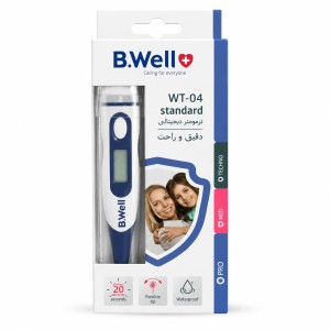 تب‌سنج دیجیتال بی‌ول مدل WT-04 Standard B.Well WT-04 Standard Digital Thermometer