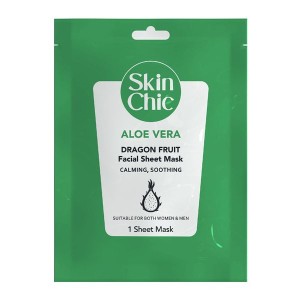 ماسک ورقه‌ای صورت آلوئه ورا و دراگون فروت اسکین شیک / Skin Chic Aloe Vera Dragon Fruit Facial Sheet Mask