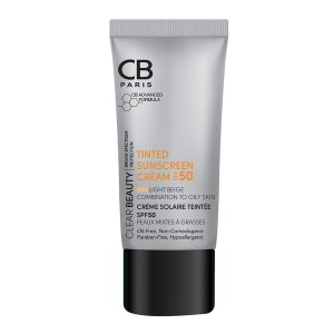 کرم ضدآفتاب رنگی CB Paris SPF 50 - رنگ بژ روشن / CB Paris Tinted Sunscreen Cream SPF 50 (Light Beige)