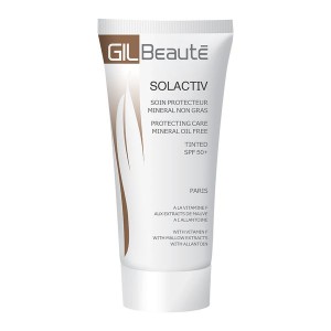 کرم محافظ مینرال رنگی جیل بیوته اس پی اف 50 / Gil Beauté Solactiv Protecting Care Mineral Oil Free (Tinted SPF 50)
