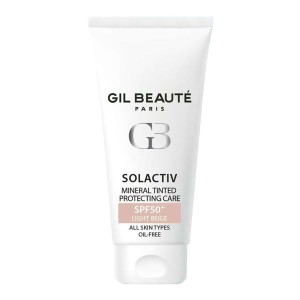 کرم محافظ مینرال رنگی Solactiv جیل بیوته SPF 50+ - رنگ بژ روشن / Gil Beauté Solactiv Mineral Tinted Protecting Care SPF 50+ (Light Beige)