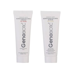 کرم کراتوز پیلاریس و اسکراب کراتوز پیلاریس ژنوبایوتیک /  Genobiotic Keratosis Pilaris Cream & Keratosis Pilaris Scrub