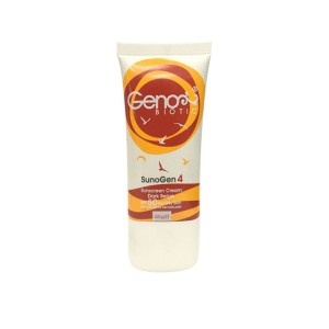 کرم ضدآفتاب ژنوبایوتیک - رنگ بژ تیره / Genobiotic SunoGen 4 Sunscreen Cream (Dark Beige)