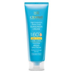 کرم ضد آفتاب رنگی بژ طبیعی سینره SPF 60+ – محافظت قوی با پوشش طبیعی