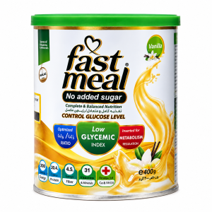 پودر فست میل بدون شکر افزوده - طعم وانیل 400 گرم / Fast Meal No Added Sugar - Vanilla Flavor