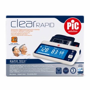 دستگاه فشارسنج دیجیتال بازویی پی‌آی‌سی مدل کلیر رپید / PIC Solution Clear Rapid Automatic Digital Blood Pressure Monitor