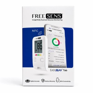 دستگاه سنجش قند خون فری سنس مدل ایزی مکس تب / FREE SENS EASYMAX Tab Glucose Monitoring System
