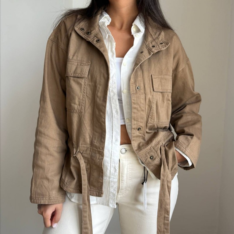 کت کتان موکا