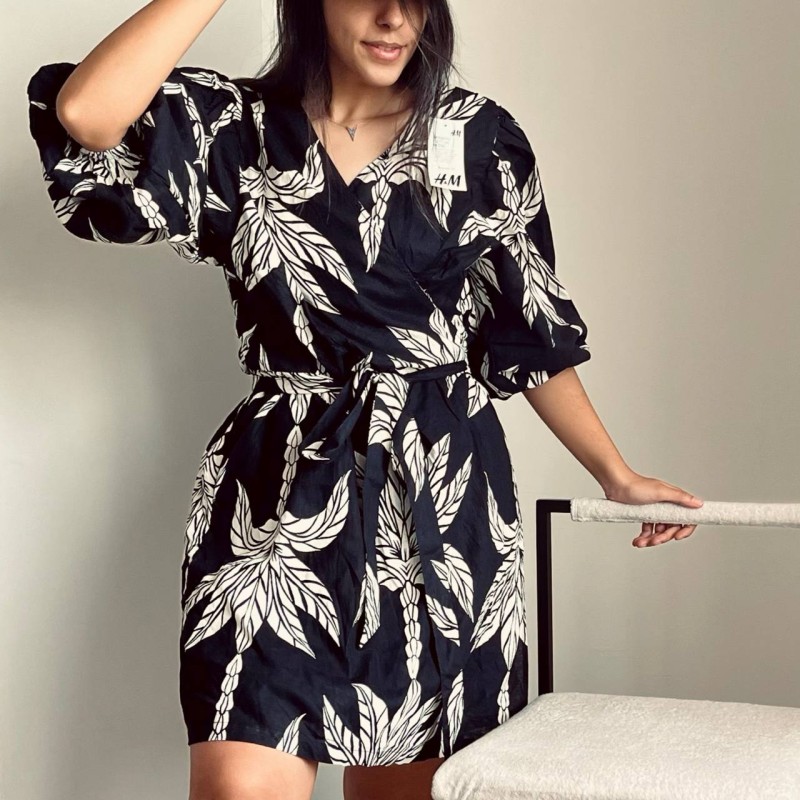 پیراهن لینن کد 3354