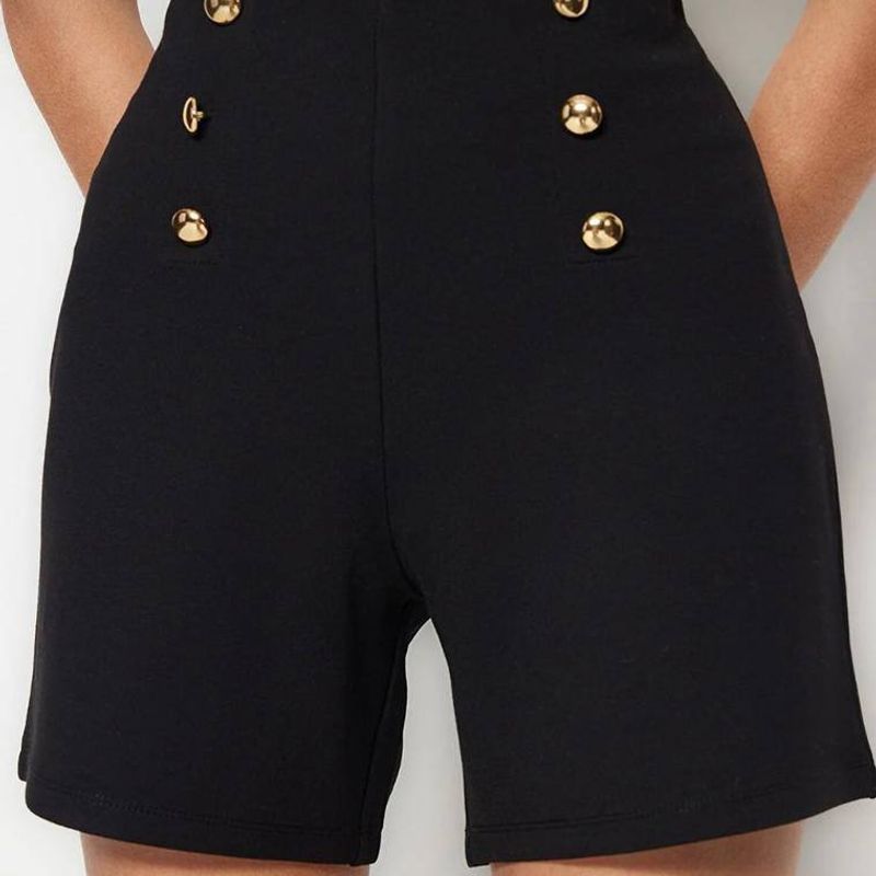 شلوارک کرپ مشکی