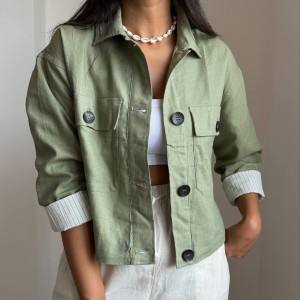 کراپ کت لینن