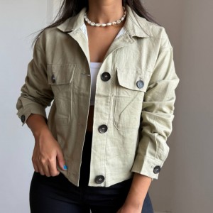 کراپ کت لینن