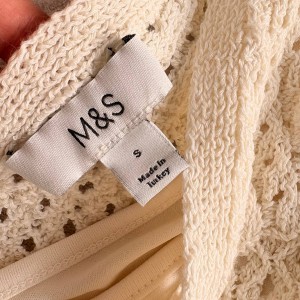 پیراهن بلند قلاب بافی