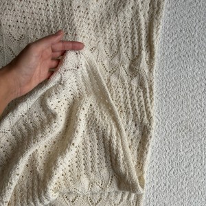 پیراهن بلند قلاب بافی