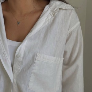 شومیز لینن سفید