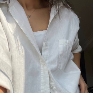 شومیز لینن سفید