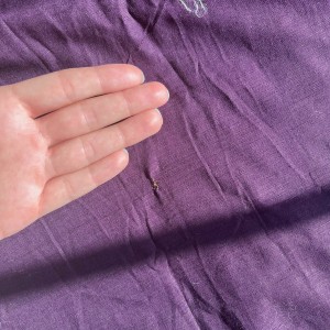 شومیز کتان بادمجونی