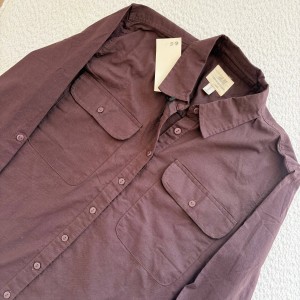 شومیز کتان قهوه ای