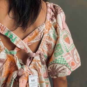 پیراهن لینن کد 6556